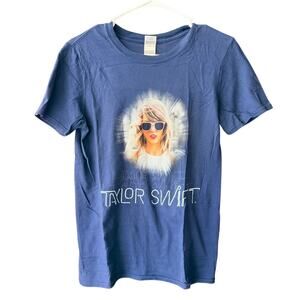 Taylor Swift The 1989 World Tour Concert T Shirt Sz S Navy Blue Band Tee 2015